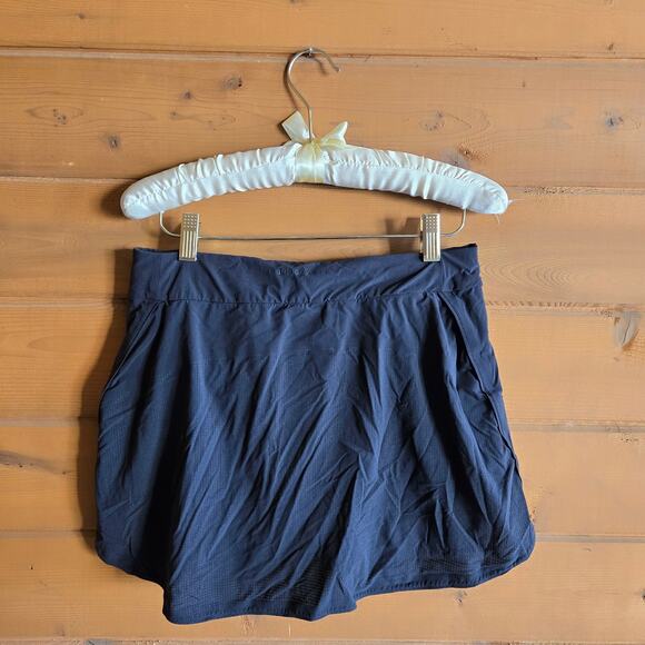 Outdoor Voices The Exercise Skort Black Small Pull On Stretchy Workout Bottom - Picture 3 of 5